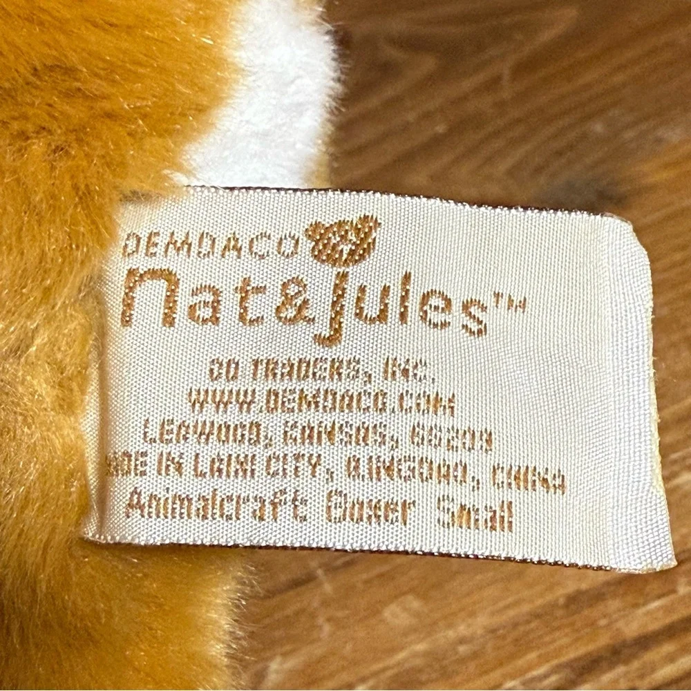 Nat and Jules Boxer Plush Stuffed‎ Animal Puppy Toy 2011 Demdaco